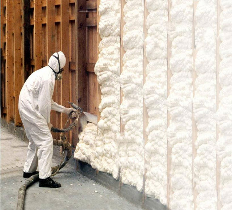 Spray-on insulation